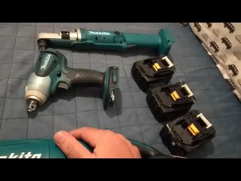 Comparação de baterias LXT Makita 12V 14,4V e 18V