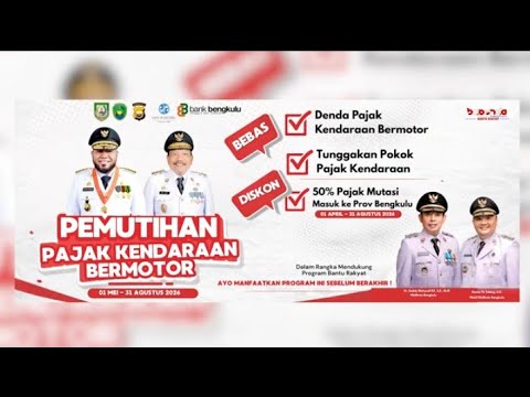 AYO MANFAATKAN PROGRAM PEMUTIHAN PAJAK KENDARAAN BERMOTOR 
