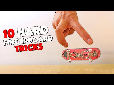 10 HARD FINGERBOARD TRICKS!