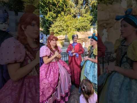 Maleficent throwing shade at Lady Tremaine, and at her daughters Anastasia and Drizella. #spawny