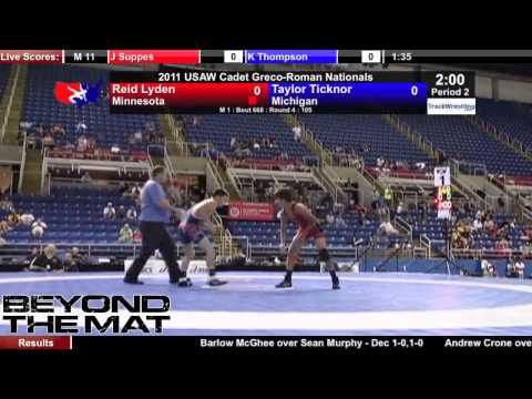 Cadet Greco 105 - Reid Lyden (MN) vs. Taylor Ticknor (MI)