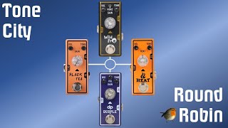 Video thumbnail for Round Robin of 4 Tone City Overdrive/Distortion Pedals by Chris Benton