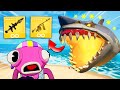 Fortnite except i only use SHARK LOOT (overpowered)