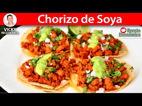 CHORIZO DE SOYA | Vicky Receta Facil Video