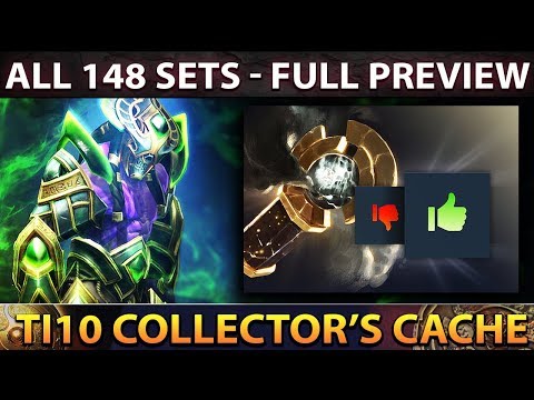 The International 10 Collector's Cache Battle Pass - ALL 148 Sets Preview Dota 2