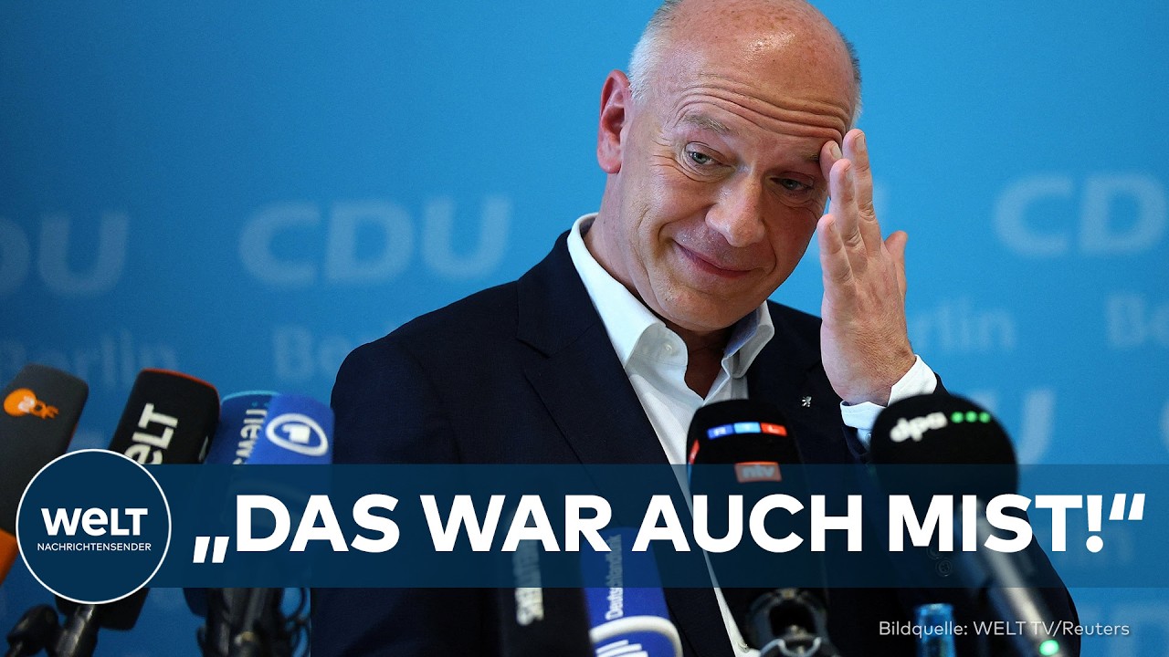 LÜGEN-DEBAKEL: Bürgermeister Kai Wegner gibt auf ‒ Berliner CDU muss neuen Spitzenkandidaten suchen