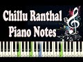 Chillu Ranthal Kali Piano Notes Music Sheet