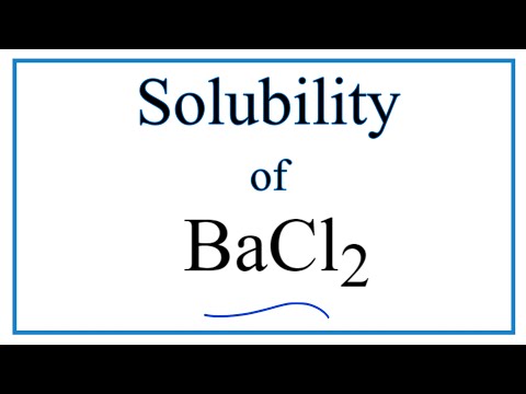 Bacl2 Soluble Or Insoluble How To Discuss