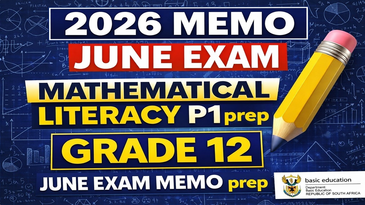 2026 MEMO JUNE EXAM MATHEMATICAL LITERACY P1 prep PAPER GRADE 12 JUNE EXAM MEMO prep 2026 GRADE 12