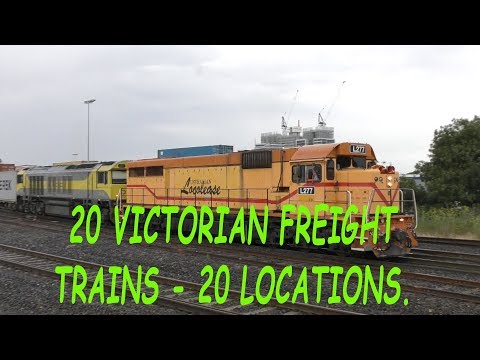 20 Victorian Freight Trains at 20 Different Locations - Australian Train Spotting