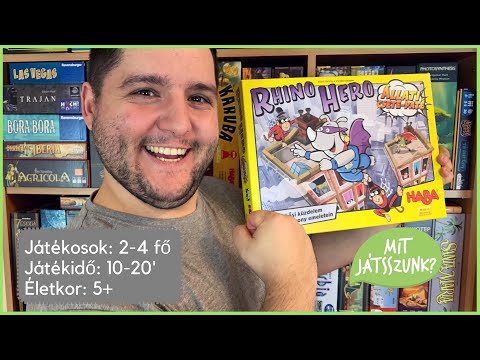 Rhino Hero - Állati Csete-paté Játékbemutató - Mit Játsszunk?