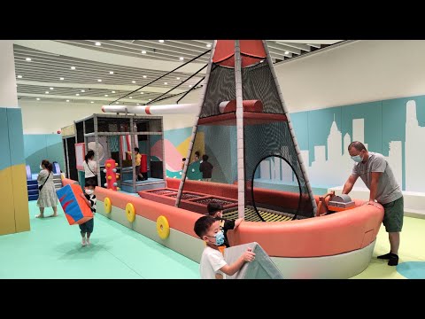 【全港最新必玩．深水埗體育館最新超大室內冷氣免費兒童放電遊樂場】記住一去到就要即刻衝去排隊拎籌﹙仲有2023年3月新開圖書館﹚｜附注意事項