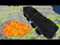 BeamNG Drive Leap Of Death Car Jumps Falls Into Red Water