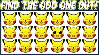 Pokemon Shuffle - Find The Odd Pokemon Out Quiz | Spot The Difference Pokemon Shuffle Puzzles
