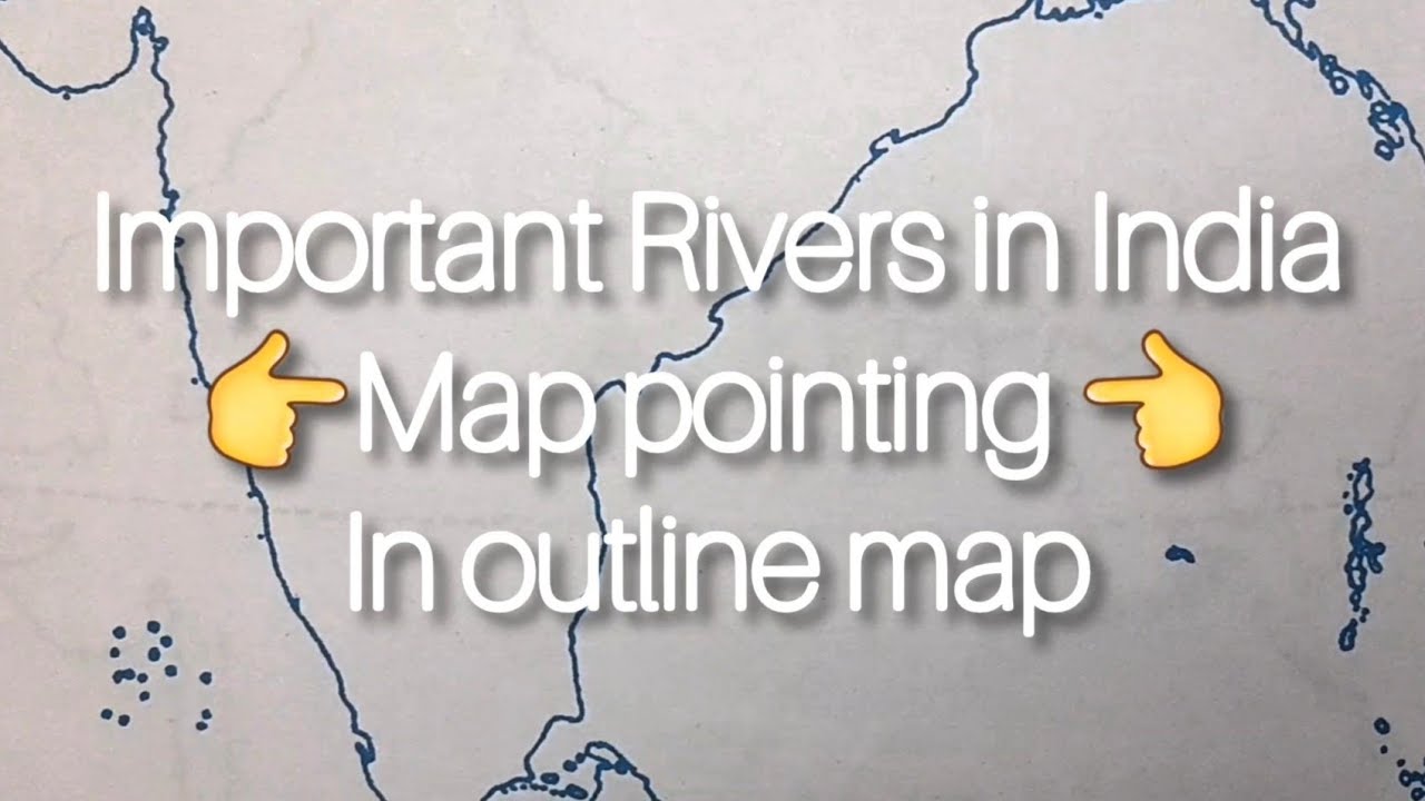 Important Rivers in 🇮🇳India map pointing for students// #rivers #education