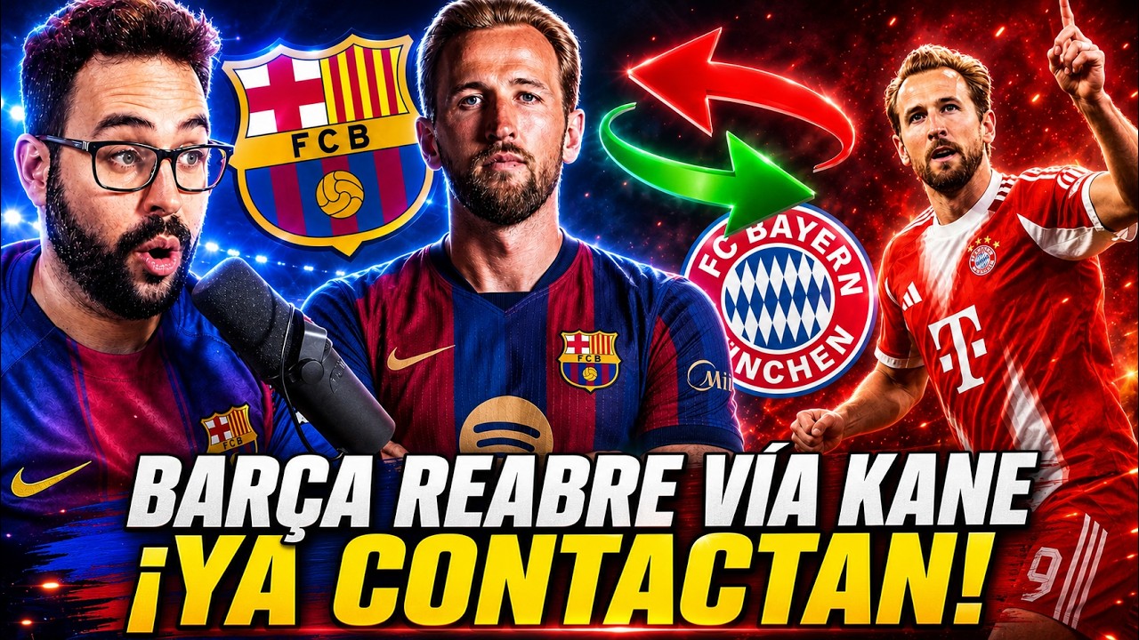 🚨El BARÇA CONTACTA con HARRY KANE y ACTIVA su FICHAJE ¡PLAN B a JULIÁN ÁLVAREZ! OPCIÓN MUY TOP
