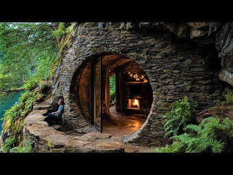 I Spent 72 Hours in a Frozen Forest: Building a Warm Cave & Winter Catch and Cook