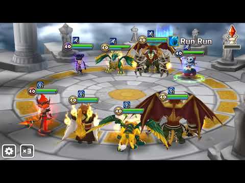 Summoners war arena attacking a high speed cleave team without immunity.