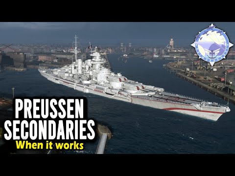#WoWS Preussen Secondary Build is my Favorite