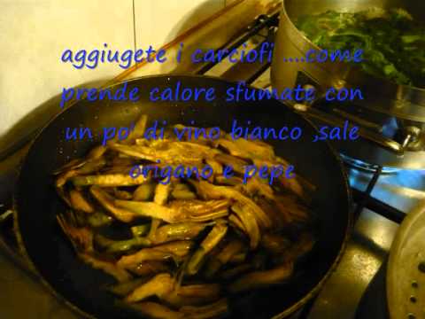 carciofi trifolati con crostino di pane
