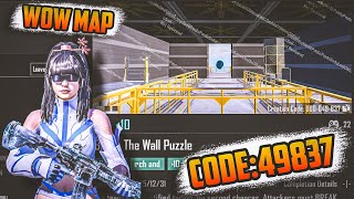 Bgmi wow Parkour map code 49837 Break The Wall Puzzle #bgmi #pubg #pubgmobile 