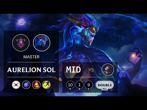 Aurelion Sol Mid vs Orianna - KR Master Patch 9.8