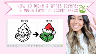 HOW TO TURN A ONE LAYER IMAGE INTO A MULTIPLE LAYERS IN CRICUT DESIGN SPACE  | Let’s Craft About It