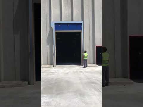 industrial fold-up high-speed PVC door designed for factories, warehouses and industrial facilities