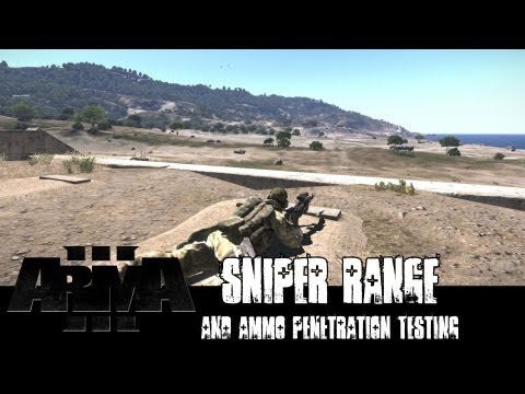 ArmA 3 Sniper Rifle Range and Penetration Test