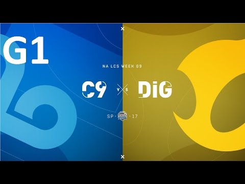 C9 vs DIG Game 1 Highlights - 2017 NALCS SPRING SPLIT - WEEK 9 DAY 1