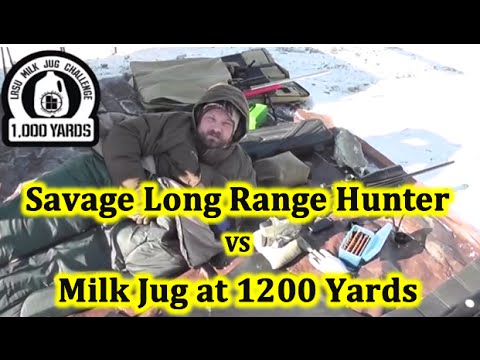 Savage Long Range Hunter 7mm vs Milk Jug 1000 Yards -  Mike Myers from inside a sleeping bag!