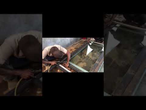 bingkai kaca dari besi hollow