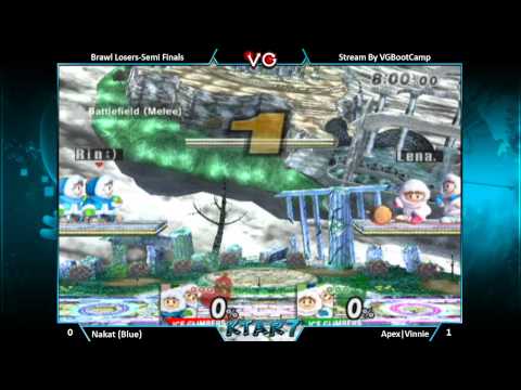 KTAR 7 - NAKAT (Ice Climbers) Vs. Vinnie (Ice Climbers) - Losers Finals - SSBB