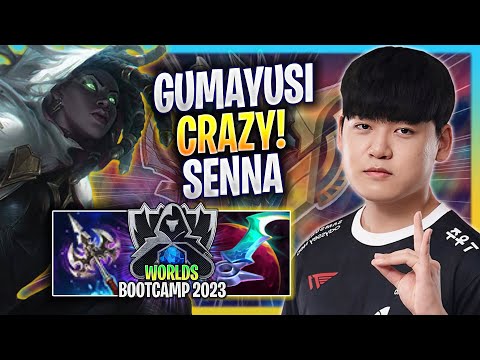 GUMAYUSI CRAZY GAME WITH SENNA! - T1 Gumayusi Plays Senna ADC vs Aphelios! | Bootcamp 2023