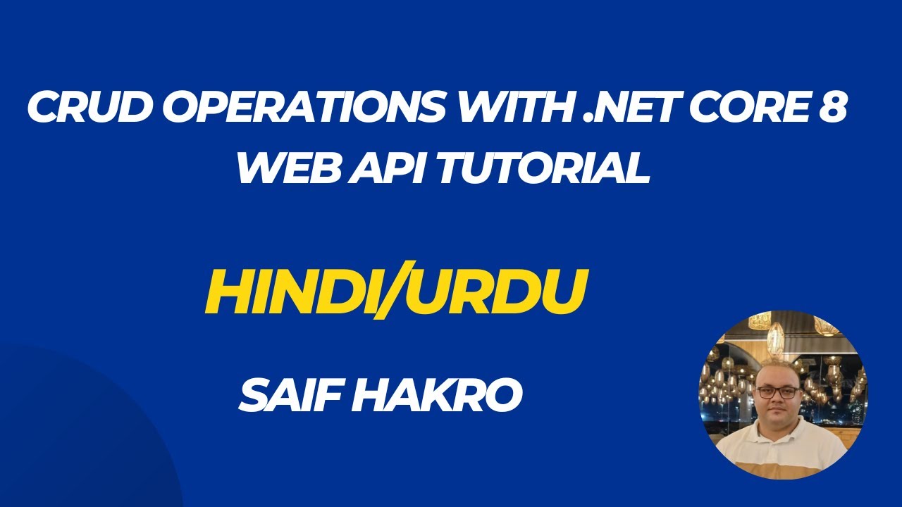 CRUD Operations with .NET Core 8 Web APIs Tutorial Hindi/Urdu #programming #coding #interview