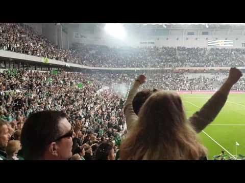 Hammarby - Djurgården 3-1 Segerjubel och segersång