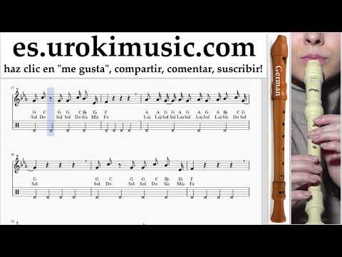 Tutorial de flauta dulce G. Camila Cabello - Real Friends Clases Notas um-i927