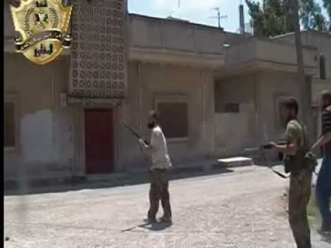 التصدي لعناصر النظام من قبل كتائب مغاوير القصير في ريف القصير في حمص