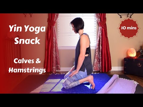 Yin Yoga Snack for Calves & Hamstrings | Deep Leg Stretch {10 mins}