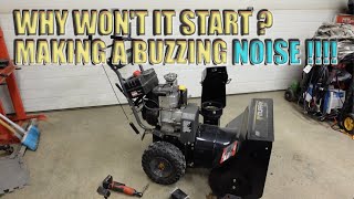 BUZZING OR MAKING NOISE SNOWBLOWER STARTER | Starter Teardown