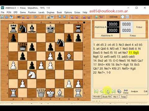 Alekhine Alexander Aleksandrovich and krauz 1 0    527