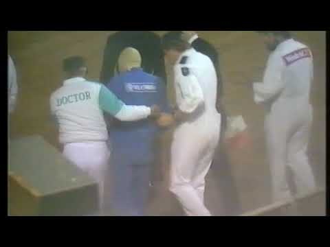 1985/86 Speedcar Feature at Speedway Park, Adelaide ending with the Dud Lambert Fire.