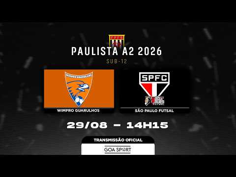 SUB-12 / WIMPRO GUARULHOS X SÃO PAULO B | PAULISTA A2 DE FUTSAL