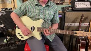 Video thumbnail for 2010s Danelectro Convertible acoustic/electric guitar (electric clip) by Jake Wildwood & Co