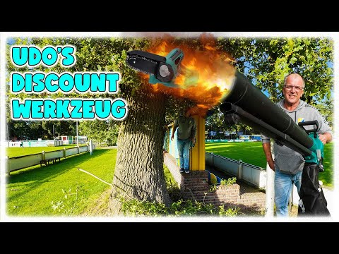 Billiges Discounter Werkzeug - Kettensäge bleibt im Baum stecken… | Udo & Wilke