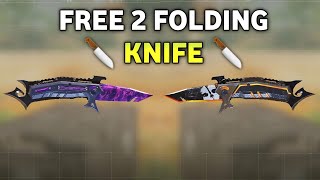 *FREE* 2 Folding Knife Skin in CODM