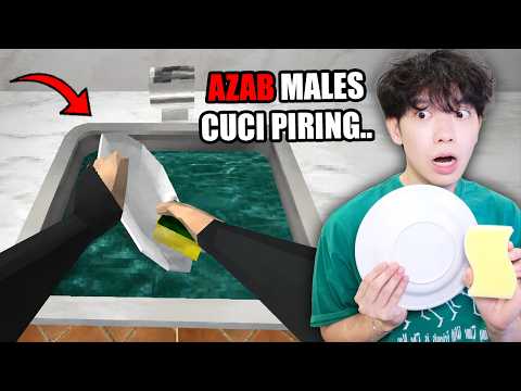 Gua HARUS SELESAI CUCI PIRING sebelum JAM 3 PAGI atau KENA AZAB - Mencuci Piring