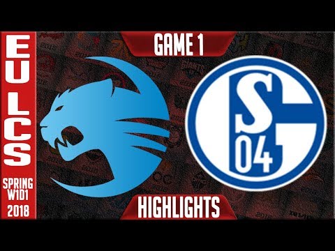 ROC vs S04 Highlights | EU LCS Spring 2018 W1D1 | Roccat vs Schalke 04