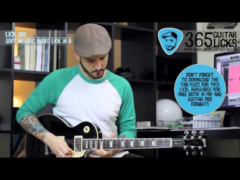 Lick 203/365 - Soft Melodic Blues Lick in G | 365 Guitar Licks Project