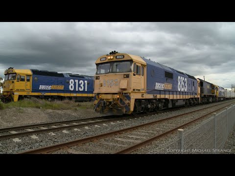 7902V Pacific National Mildura To Melbourne Containers - PoathTV Australian Trains & Railways